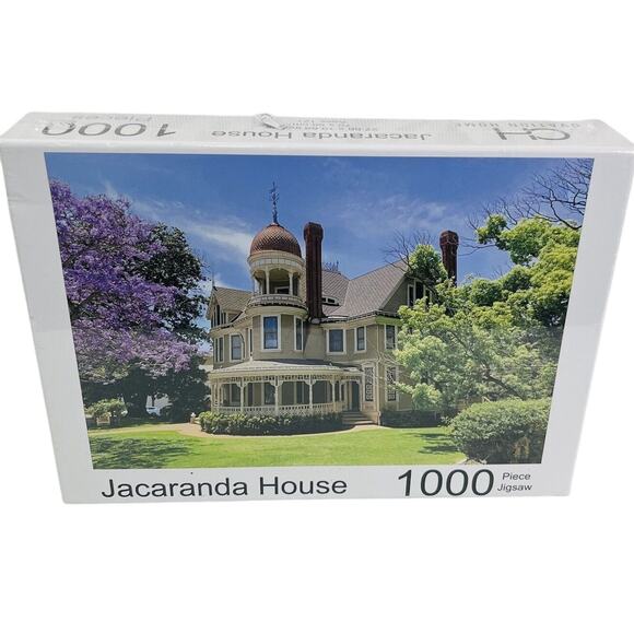Ovation Home 1000 Pieces Jacaranda House Jigsaw Puzzle 27.56 x1 9.68" - Picture 1 of 6
